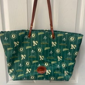 Authentic Dooney and Bourke Oakland A’s purse w mini purse/wallet